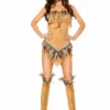 Roma 2pc Native American Seductress Costumes