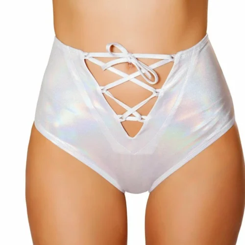 Roma Lace-Up High Waisted Shorts