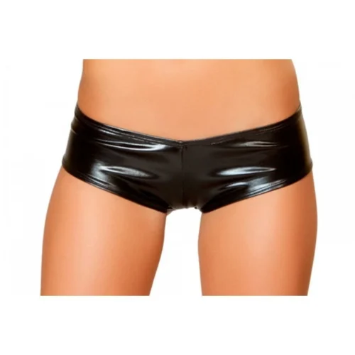 Roma Metallic Pucker Back Mini Shorts