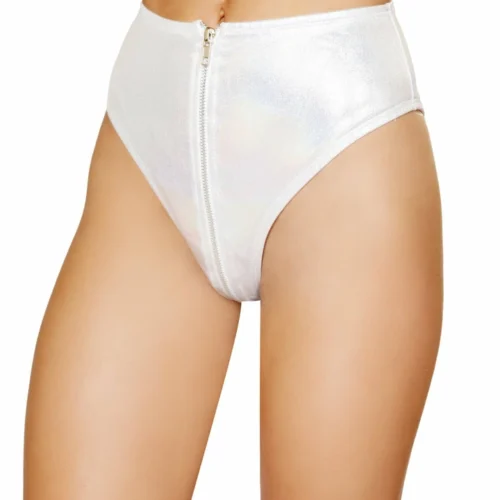 Roma 1pc High-Waisted Shorts With Zipper Front Closure Rave/Festival Wear