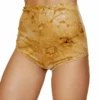 Roma 1pc Brown Tie Dye Suede High-Waisted Shorts Rave/Festival Wear