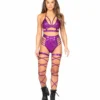 Roma Strappy High-Waisted Shorts Rave/Festival Wear