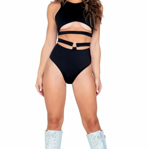 Roma Rave/Festival Wear Cropped Underboob Top
