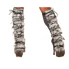 Roma Accessories Pair Of Suede Leg Warmers With Fur Detail