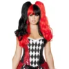 Roma Accessories Black And Red Wig
