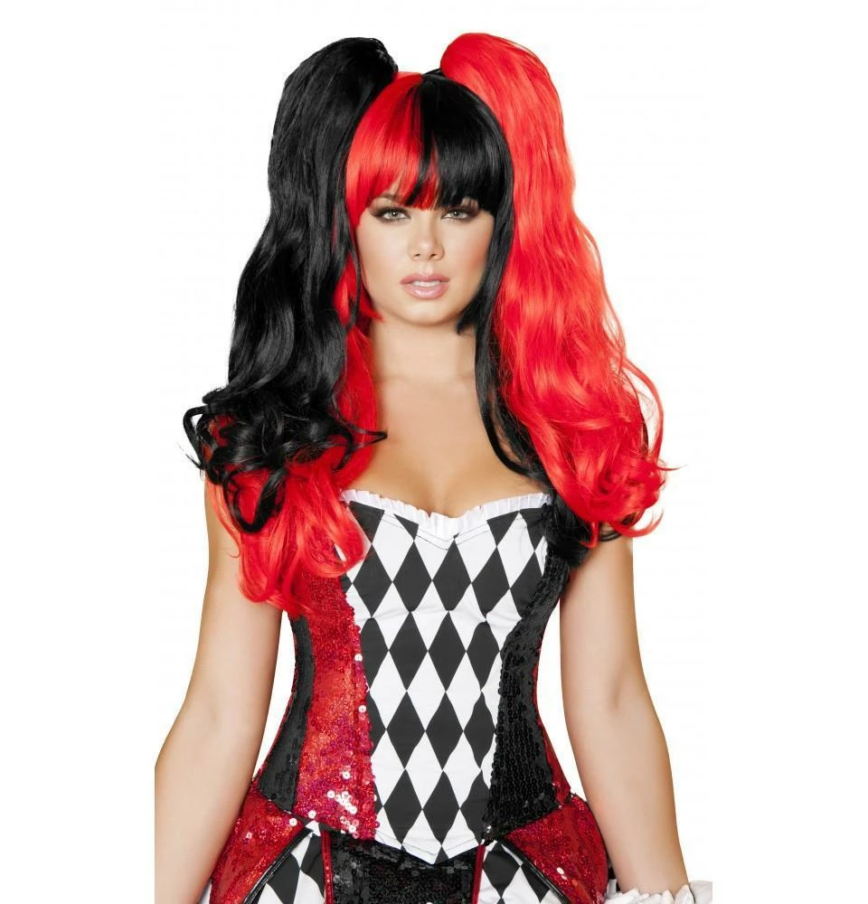 Roma Accessories Black And Red Wig 3 Roma Accessories Black And Red Wig
