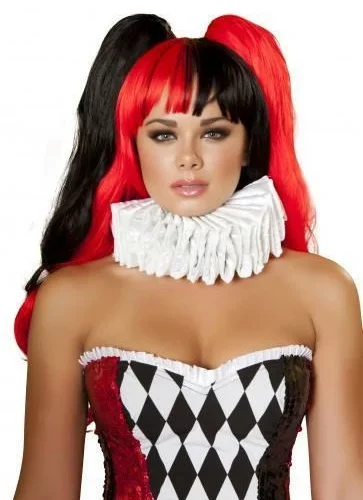 Roma Accessories Black And Red Wig
