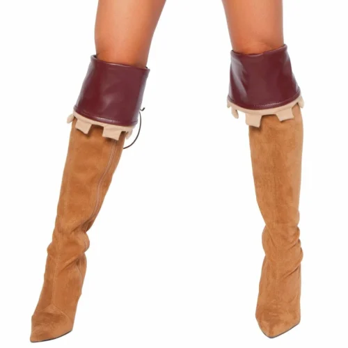 Roma Pair Of Brown Boot Cuffs