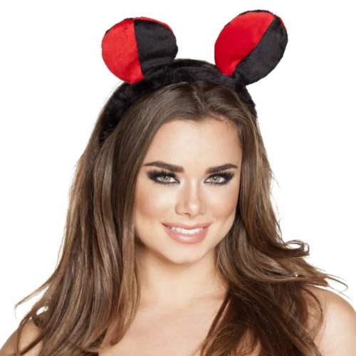 Roma Accessories Red/Black Lady Bug Head Piece