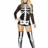 Roma 1pc Jackie Skeleton Costumes