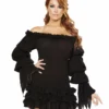 Roma Ruffled Pirate Dress With Sleeves Costumes