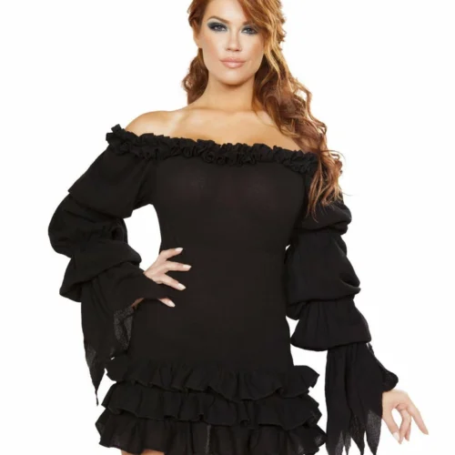 Roma Ruffled Pirate Dress With Sleeves Costumes