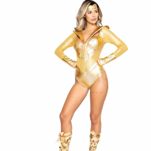 Roma Costumes 2pc Gold Heroine