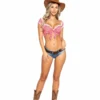 Roma Costumes 3pc Cowgirl Hottie