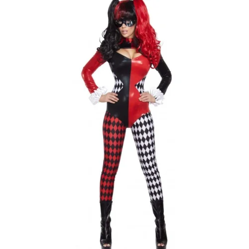 Roma 2pc Villainous Vixen Harley Quinn Costume Costumes