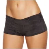 Roma Black Suede Boy Shorts