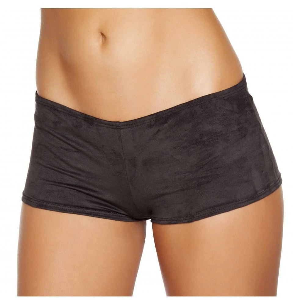 Roma Black Suede Boy Shorts 3 Roma Black Suede Boy Shorts