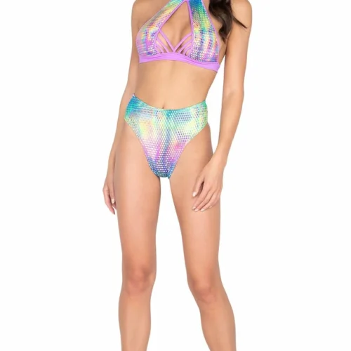 Roma Rave/Festival Wear Halter Neck Top Cropped Top With Strap Detail 12 Roma Rave/Festival Wear Halter Neck Top Cropped Top With Strap Detail