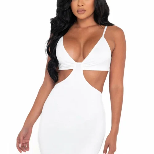 Roma Cutout Sculpted Mini Dress