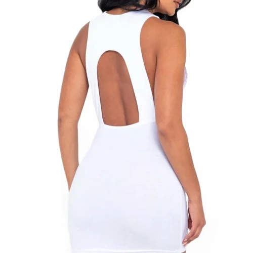 Roma Cutout High Neck Mini Dress Dresses