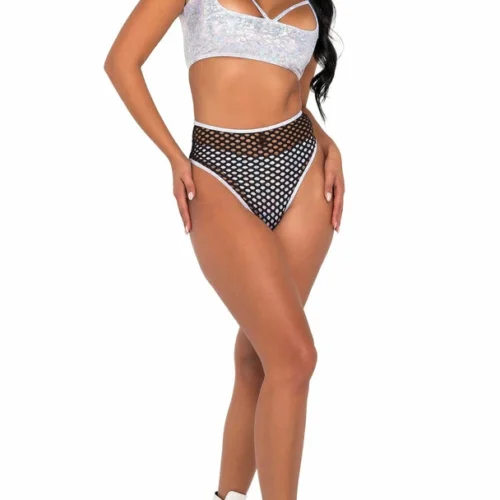 Roma High-Waisted Fishnet Shorts Summer Collection