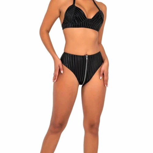 Roma High-Waisted Zip-Up Shorts Summer Collection