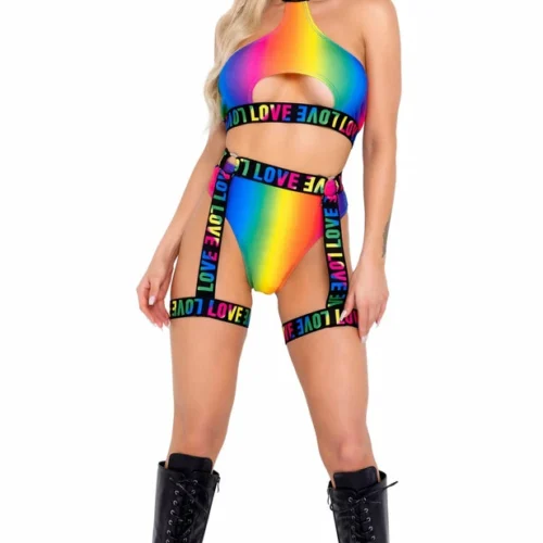 Roma Rainbow High-Waisted Shorts 7 Roma Rainbow High-Waisted Shorts