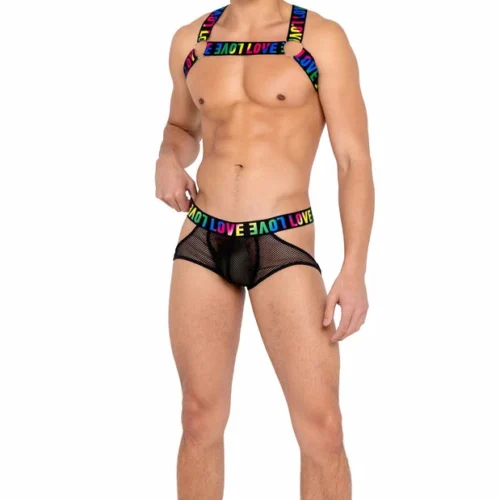 Roma Mens Pride Fishnet Jockstrap