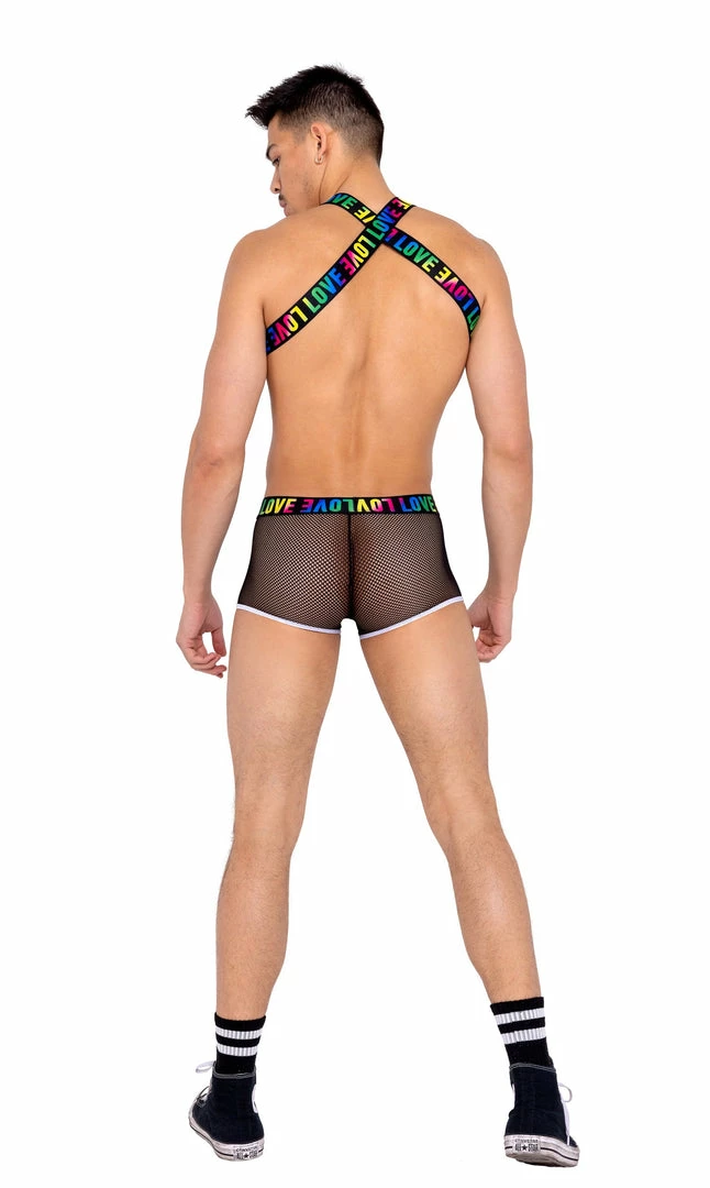 Roma Mens Pride Harness With Suspenders Bodysuits 4 Roma Mens Pride Harness With Suspenders Bodysuits