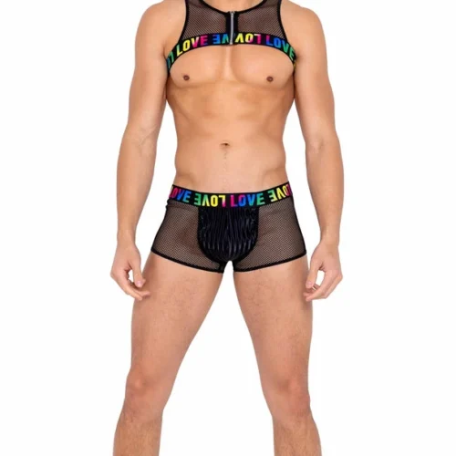 Roma Mens Pride Two-Tone Fishnet Trunks Summer Collection