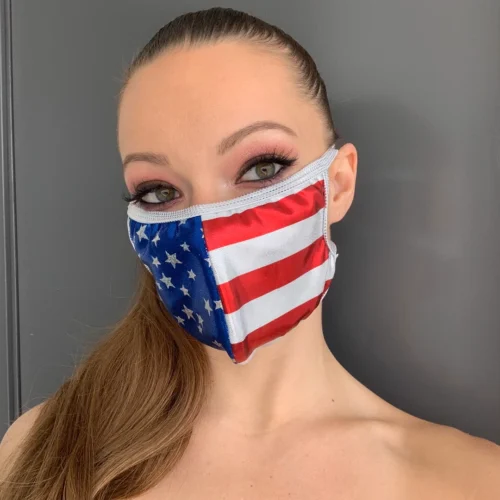 Roma American Flag Face Mask