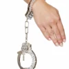 Roma Silver Handcuffs With Rhinestones Accessories 1 Roma Silver Handcuffs With Rhinestones Accessories