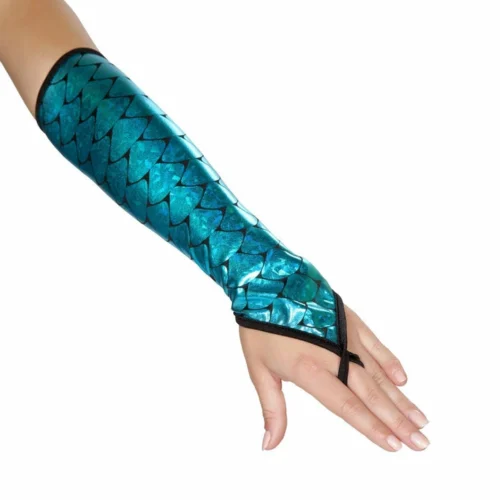 Roma Pair Of Fingerless Elbow Length Mermaid Gloves Accessories