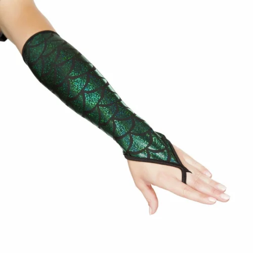 Roma Pair Of Fingerless Elbow Length Mermaid Gloves Accessories