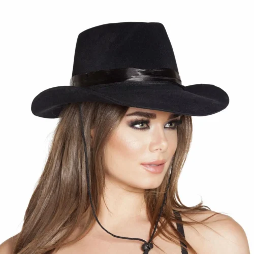 Roma Black Cowboy Hat Accessories