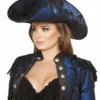 Roma Blue And Black Pirate Hat Accessories 1 Roma Blue And Black Pirate Hat Accessories