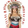 Roma Indian Headdress With Red Tips