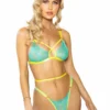 Roma 2pc Criss-Cross Neon Bra Set 2 Roma 2pc Criss-Cross Neon Bra Set