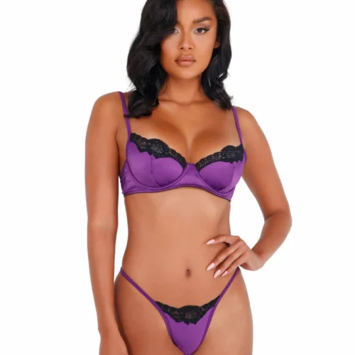 Roma 2pc Lace & Satin Underwire Bra Set Lingerie 17 Roma 2pc Lace & Satin Underwire Bra Set Lingerie