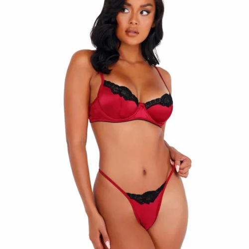 Roma 2pc Lace & Satin Underwire Bra Set Lingerie 15 Roma 2pc Lace & Satin Underwire Bra Set Lingerie