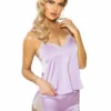Roma 2pc Satin Lounge Set Lingerie 2 Roma 2pc Satin Lounge Set Lingerie