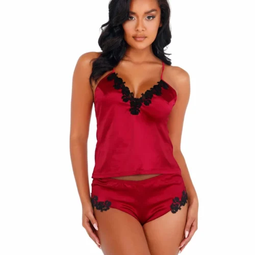 Roma Lingerie 2pc Soft Satin Short Set
