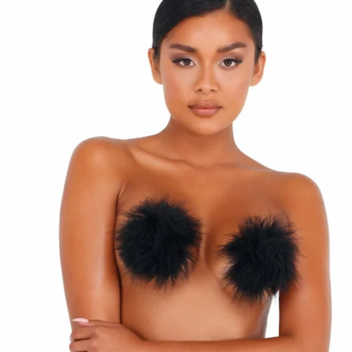 Roma Lingerie Pair Of Furry Pasties