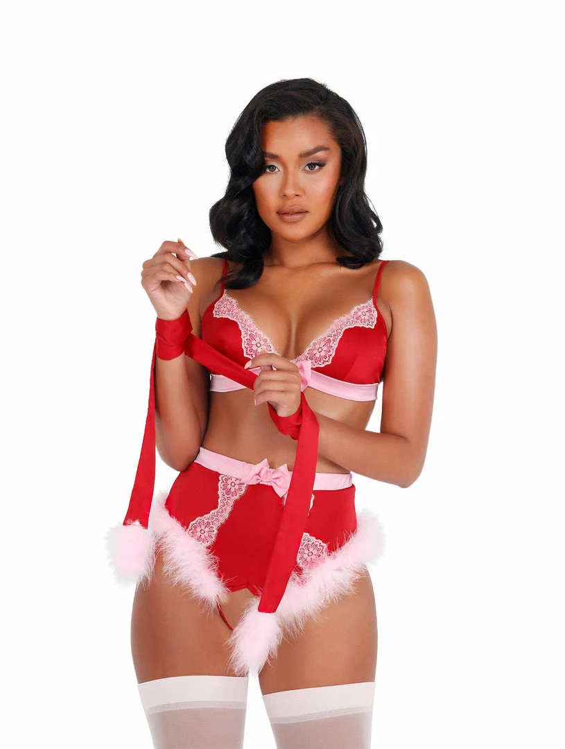 Roma 1pc Marabou Bondage Tie Lingerie 4 Roma 1pc Marabou Bondage Tie Lingerie