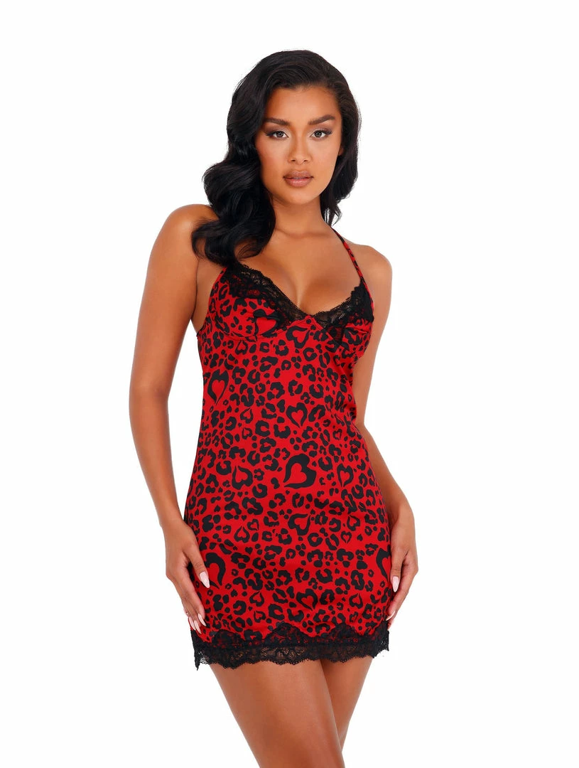 Roma Heart Shaped Leopard Chemise 3 Roma Heart Shaped Leopard Chemise