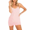 Roma Cozy & Comfy Fuzzy Romper With Zipper Closure Lingerie 2 Roma Cozy & Comfy Fuzzy Romper With Zipper Closure Lingerie