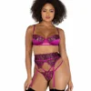 Roma 3pc Sweetheart Gartered Bra Set Lingerie