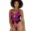 Roma Lingerie Sweetheart Criss-Cross Teddy