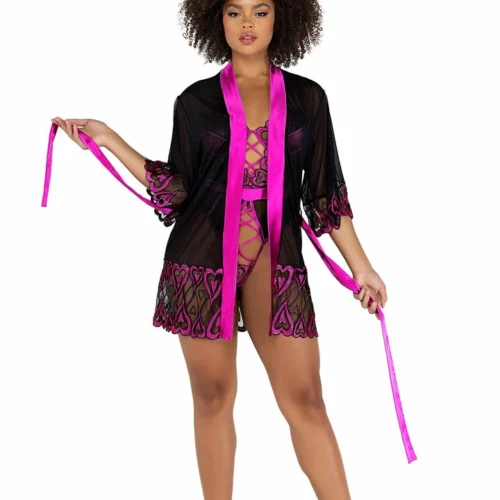 Roma Lingerie Sweetheart Criss-Cross Teddy