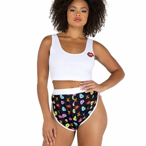 Roma 2pc Sweetheart Printed Lounge Set Lingerie